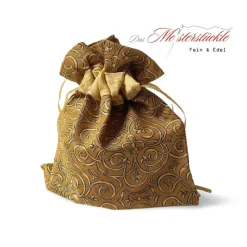 handgefertigte Weihnachtstüten Geschenkverpackung Sterne Stoffbeutel wieder verwendbar personalisiert