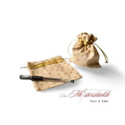 handgefertigte Weihnachtstüten Geschenkverpackung Sterne Stoffbeutel wieder verwendbar personalisiert