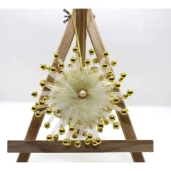 Handgefertigter Weihnachtsstern, Durchmesser ca. 11-12 cm