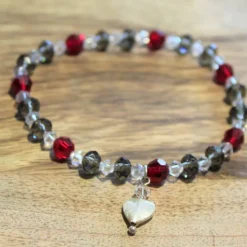 Handgefertigtes Dirndl-Armband aus Kristallperlen