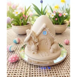 Handgefertigtes LED-Osterhasenhaus – Magische Oster-Deko aus PLA