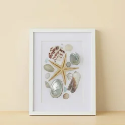 Handgefertigtes Muschelbild – Maritime Deko & personalisiertes Geschenk, STB-313
