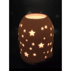 Handgegossene Raysin-Lichtkuppel in Pastell – Einzigartige Deko & sanftes Licht für dein Zuhause / gross / Sterne