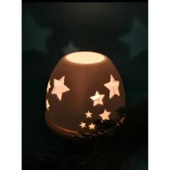 Handgegossene Raysin-Lichtkuppel in Pastell – Einzigartige Deko & sanftes Licht für dein Zuhause / klein / Sterne