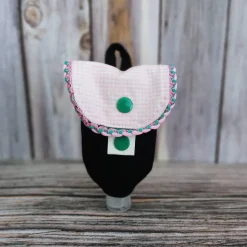 Handgel- / Desinfektionsmittel-Tasche | JOSI – Handmadetasche mit dekorativer Borte | Accessoire für Oktoberfest