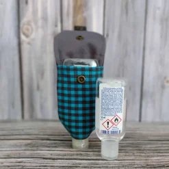 Handgel- / Desinfektionsmittel-Tasche | JEFF – Handmade Karo-Look | Accessoire für Oktoberfest
