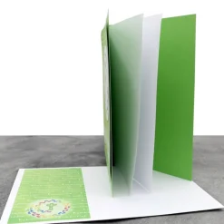 Handgemachte Einladungskarte Kommunion – Mit Jesus auf dem Weg