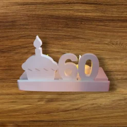 Handgemachte Geburtstagsdeko mit LED Kerzen und Zahlen – Einzigartiger Geburtstagstisch-Schmuck