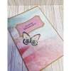 Handgemachte Glückwunschkarte Schmetterling Ombre-Look Farbverlauf – 14,7 x 10,3 cm