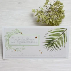 Handgemachte Glückwunschkarte zur Konfirmation mit Kreuz – Segenswünsche für Mädchen und Jungen