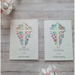 Handgemachte Glückwunschkarte zur Konfirmation / Kommunion