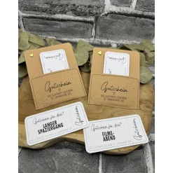 Handgemachte Gutscheine I Geschenk I Handmade I Gutscheine I Gemeinsame Zeit