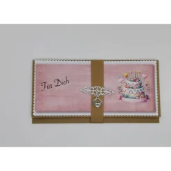 Handgemachte Gutscheinverpackung & Geburtstagskarte für Konzertkarten, Muttertag, Freundin & Oma