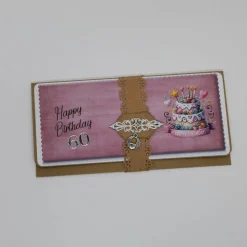 Handgemachte Gutscheinverpackung & Geburtstagskarte für Konzertkarten, Muttertag, Freundin & Oma