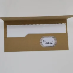 Handgemachte Gutscheinverpackung & Geburtstagskarte für Konzertkarten, Muttertag, Freundin & Oma