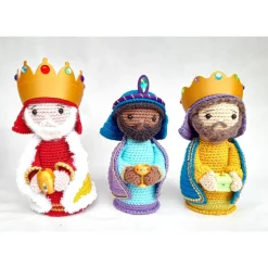 Handgemachte Krippefiguren Weihnachten – Heilige Drei Könige, Maria, Josef & Jesuskind – Unikate