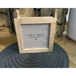 Handgemachte Lichtbox aus Eichenholz / Klötzchen Leuchtrahmen Weihnachtsdeko & Geschenkidee Advent Christmas