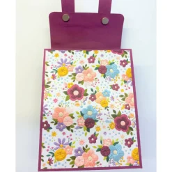 Handgemachte Schultasche aus Karton – Geschenkverpackung zur Einschulung (9 x 12 x 5 cm)