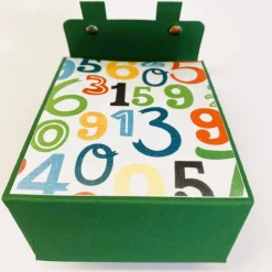 Handgemachte Schultasche aus Karton – Geschenkverpackung zur Einschulung (9 x 12 x 5 cm)