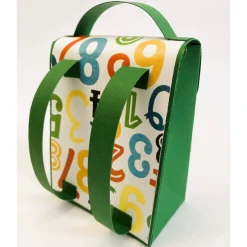 Handgemachte Schultasche aus Karton – Geschenkverpackung zur Einschulung (9 x 12 x 5 cm)