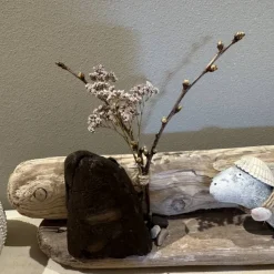 Handgemachte Treibholz Tischdeko 40x8x6 cm – Maritime Unikat Deko für Fensterbank, Regal & Tisch