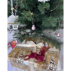 Handgemachte Weihnachtsbaumdeko Resin – Rentier – Epoxidharz Anhänger Weihnachten Geschenk