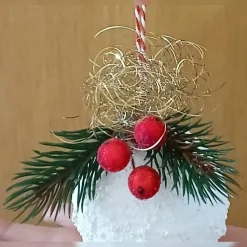 Handgemachte Weihnachtskugeln 2er Set, Schnee Weihnachtskugeln, Schnee Weihnachtsschmuck, Winter Weihnachtsdeko