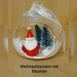 Handgemachte Weihnachtskugeln, gefüllte Weihnachtskugeln, Weihnachtsschmuck Kugel, Weihnachtsbaum Dekoration