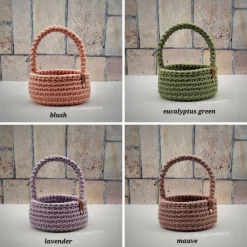 Handgemachter Geschenkkorb mit Tragehenkel – in 2 Größen, ideal auch als Blumenkorb für Hochzeiten