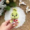 Handgemachter Grüner Baby Kobold – Niedliches Plüschtier, Geschenk & Weihnachtsdeko