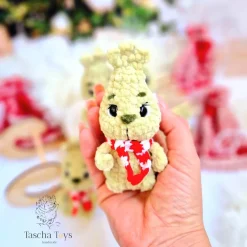 Handgemachter Grüner Baby Kobold – Niedliches Plüschtier, Geschenk & Weihnachtsdeko