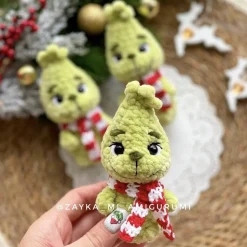 Handgemachter Grüner Baby Kobold – Niedliches Plüschtier, Geschenk & Weihnachtsdeko