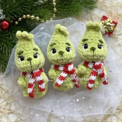 Handgemachter Grüner Baby Kobold – Niedliches Plüschtier, Geschenk & Weihnachtsdeko