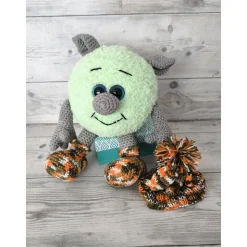 Handgemachter Häkel-Hausgeist  "Kuzja". Gr.ca. 23(17) cm