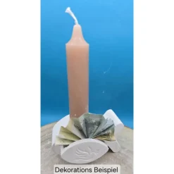 Handgemachter Kerzenhalter Fischform aus Raysin – Deko für Taufe, Kommunion & Konfirmation