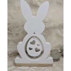 Handgemachter Osterhase aus Raysin mit Anhänger – Frühlings- & Osterdeko, individuell wählbar