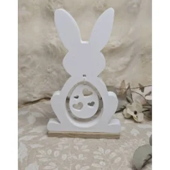 Handgemachter Osterhase aus Raysin mit Anhänger – Frühlings- & Osterdeko, individuell wählbar