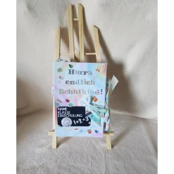 Handgemachtes Erinnerungsalbum zur Einschulung – Unikat zum Personalisieren