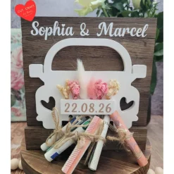 Handgemachtes Hochzeits‑Geldgeschenk | Personalisiertes Geschenkset | Hochzeit Mitbringsel für Brautpaar