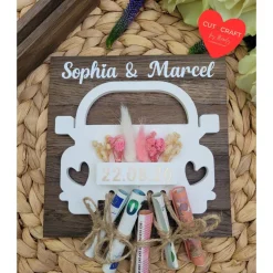 Handgemachtes Hochzeits‑Geldgeschenk | Personalisiertes Geschenkset | Hochzeit Mitbringsel für Brautpaar