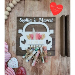 Handgemachtes Hochzeits‑Geldgeschenk | Personalisiertes Geschenkset | Hochzeit Mitbringsel für Brautpaar