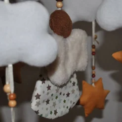 Handgemachtes Schutzengel-Mobile – Geschenk zur Taufe & Geburt für Babys