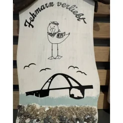 Handgemachtes Treibholz Haus Fehmarn – Shabby Chic Deko & Geschenk für Freundin