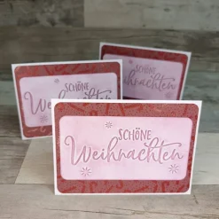 handgeprägte Weihnachtskarten