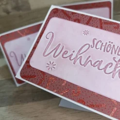 handgeprägte Weihnachtskarten