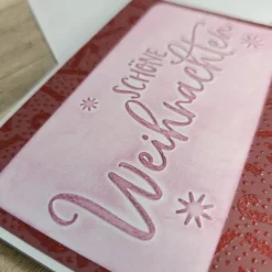handgeprägte Weihnachtskarten