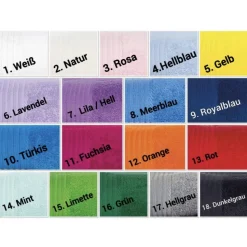 HANDTUCH + mit Stickmotiv *Federball / Badminton* + Name