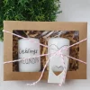 Handverziertes Kerzen-Set in Geschenkbox - Geschenk für beste Freundin - Kerzenset - Geschenk - HERZ