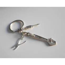 Handwerker, Schlosser , Engländer , Zange ,Schraubenzieher  Schlüsselanhänger versilbert