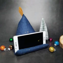 Handykissen / Sitzsack LITTLE STARS ON BLUE  - Smartphonestütze, Tabletkissen, Kirschkernfüllung | RÄUBE